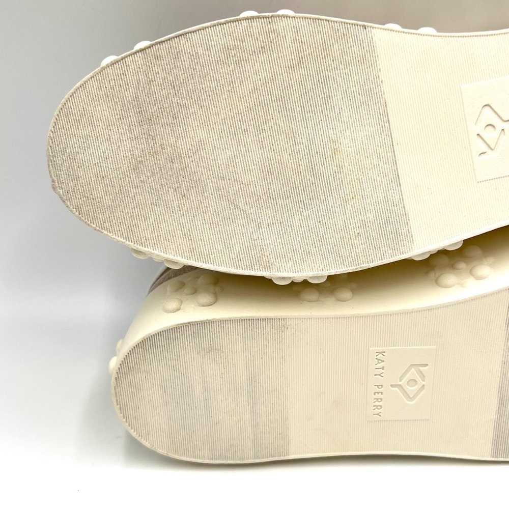 Katy Perry Womens Size‎ 7.5 The Florral Champagne Sparkly Sneakers Shoes 7.5M - Picture 10 of 13